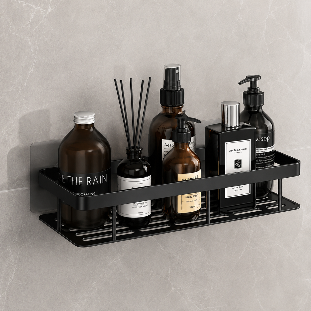 Étagère de Douche en Aluminium Sans Perçage