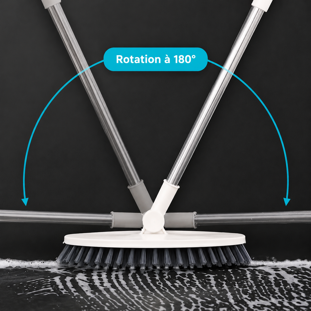 Brosse de Sol à Long Manche pour Salle de Bain