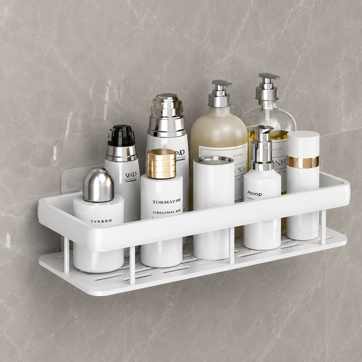 Étagère de Douche en Aluminium Sans Perçage
