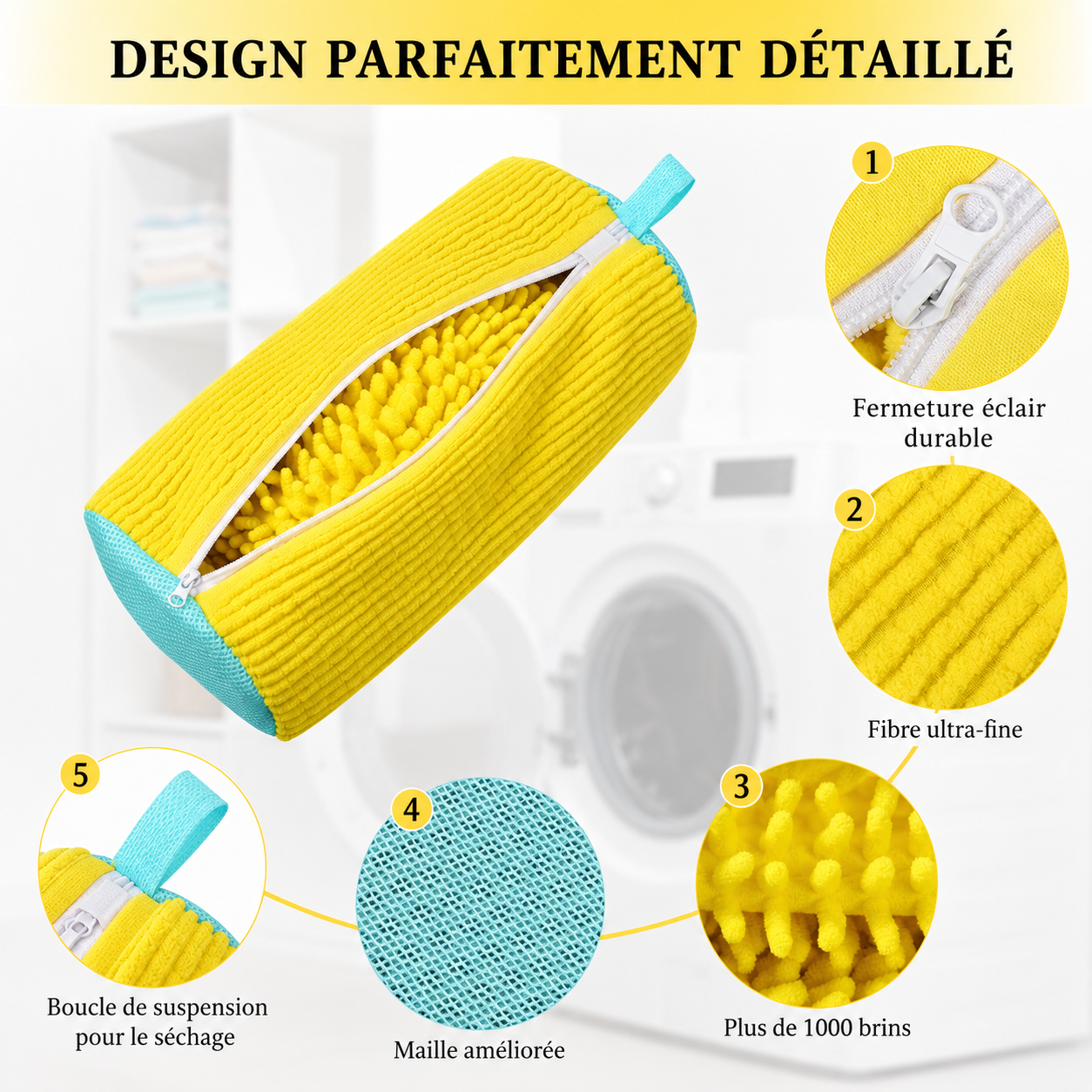 Sac de Lavage pour Baskets en Machine