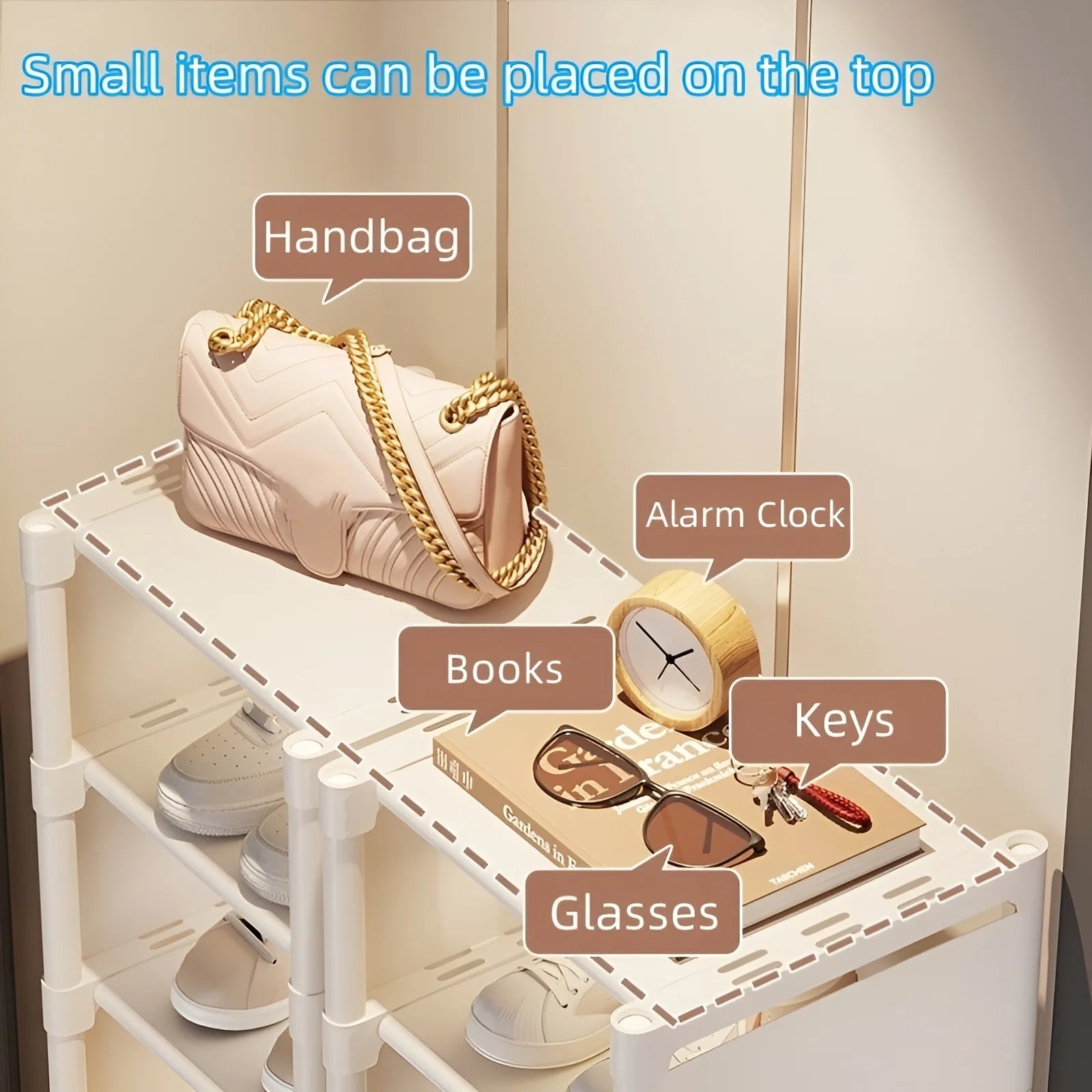 Étagère à Chaussures d'Entrée 6 ou 8 Niveaux