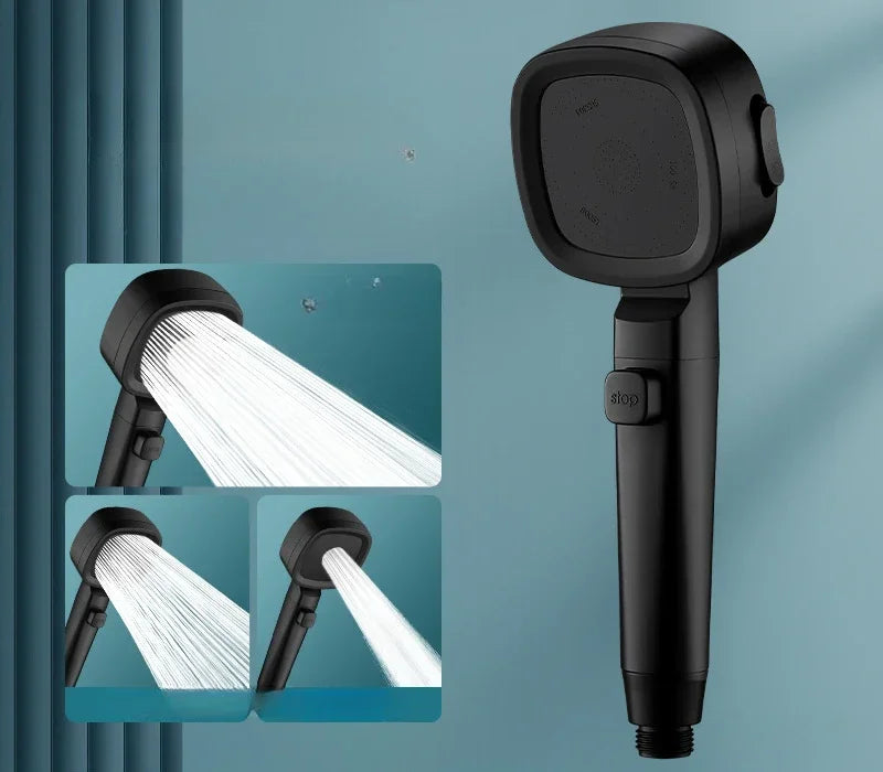 Pommeau de Douche Haute Pression 3 Jets
