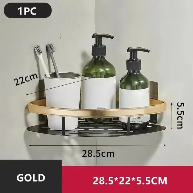 Étagère de Douche en Aluminium Sans Perçage