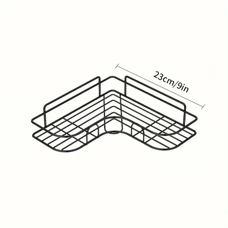 Étagère d'Angle Inox pour Douche Sans Perçage