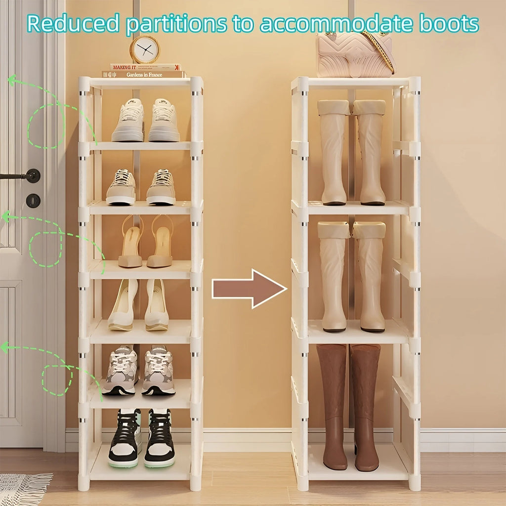 Étagère à Chaussures d'Entrée 6 ou 8 Niveaux