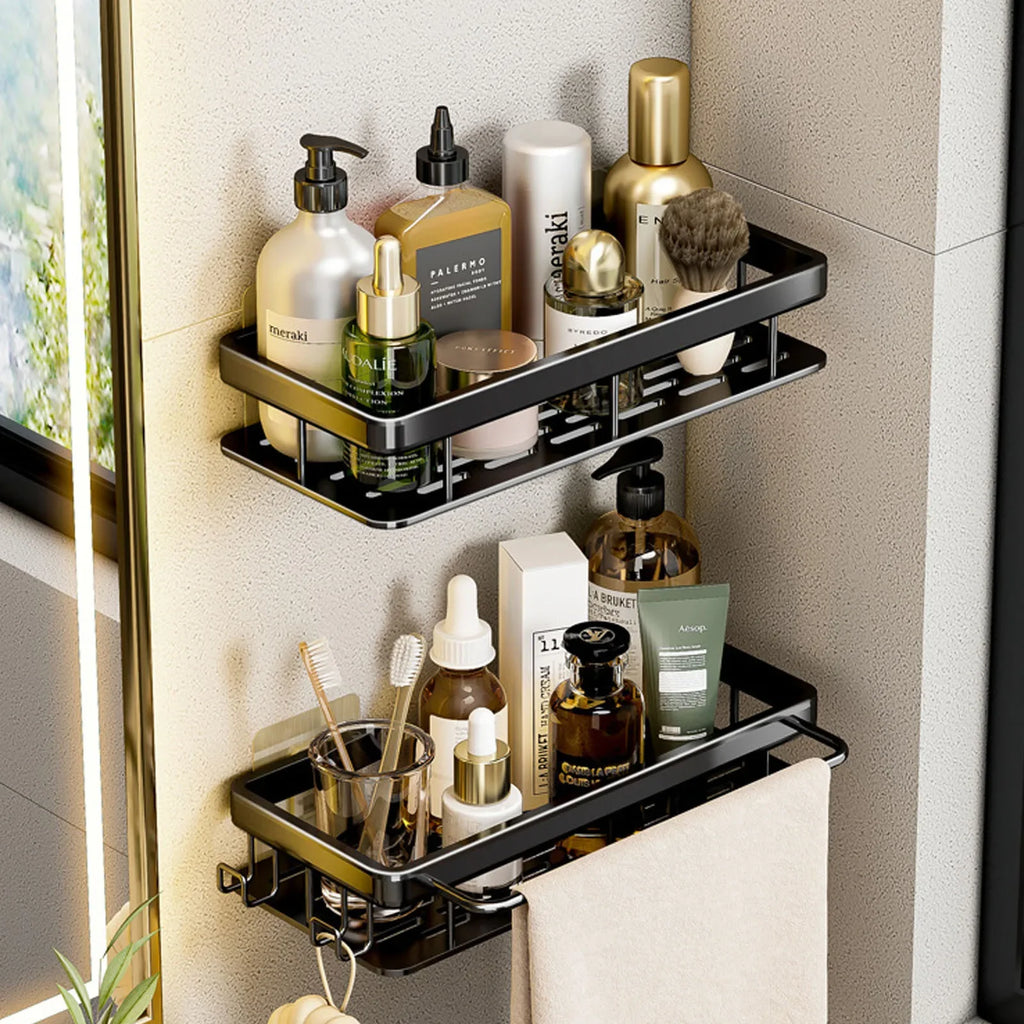 Étagère de Douche en Aluminium Sans Perçage