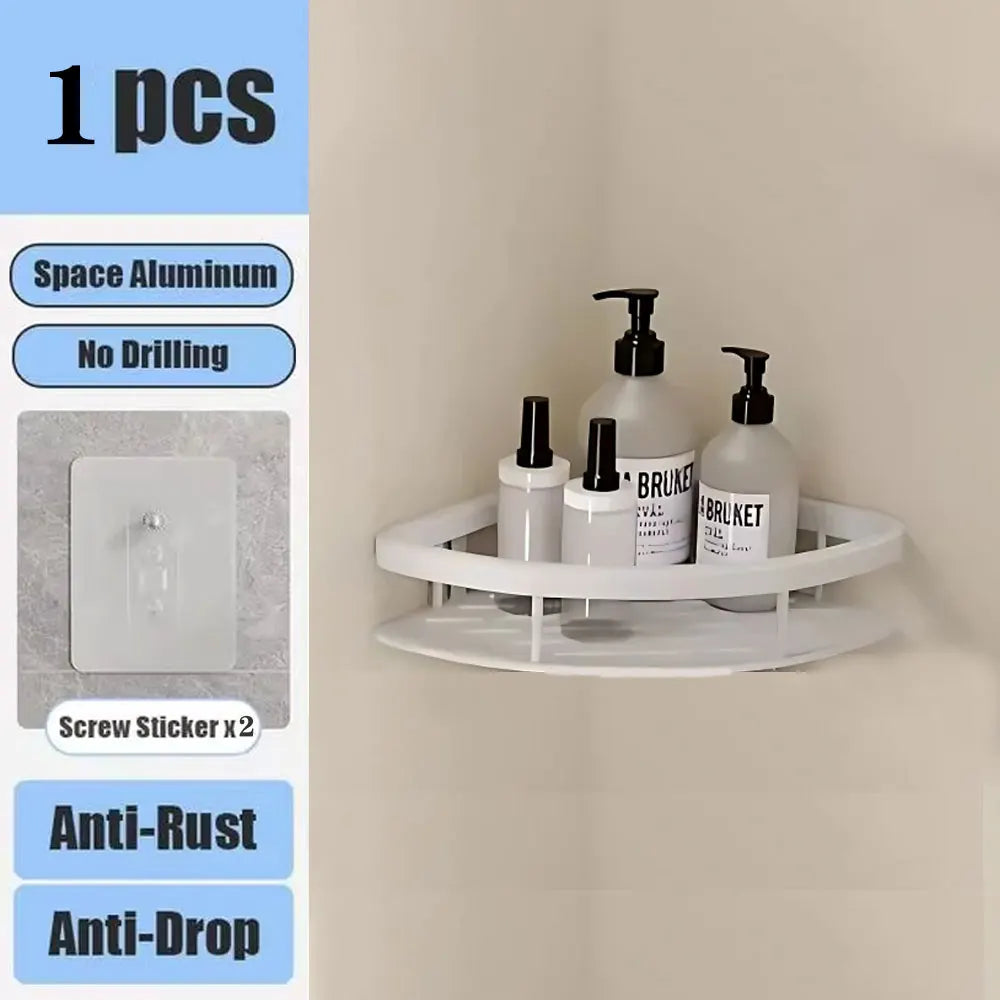 Étagère de Douche en Aluminium Sans Perçage