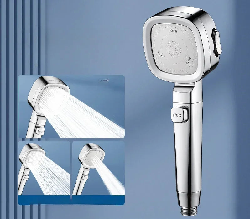 Pommeau de Douche Haute Pression 3 Jets