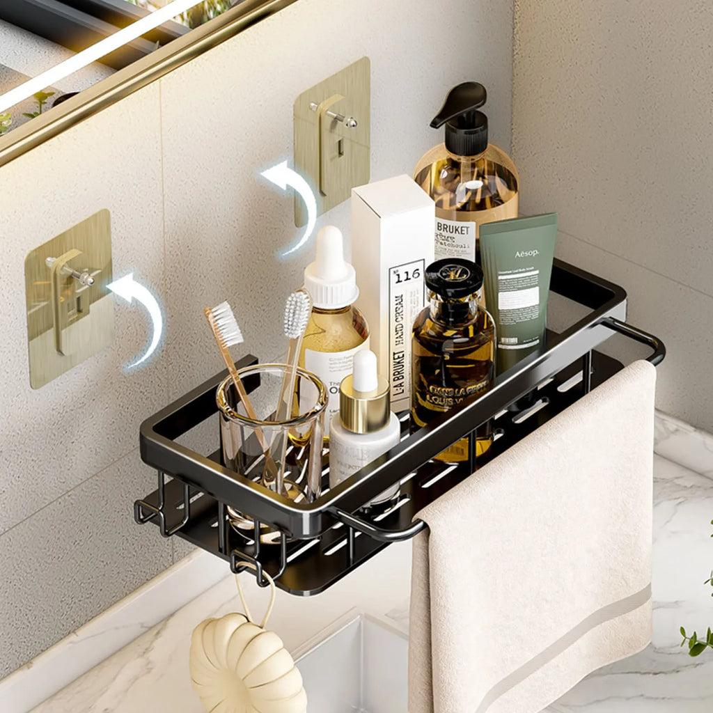 Étagère de Douche en Aluminium Sans Perçage