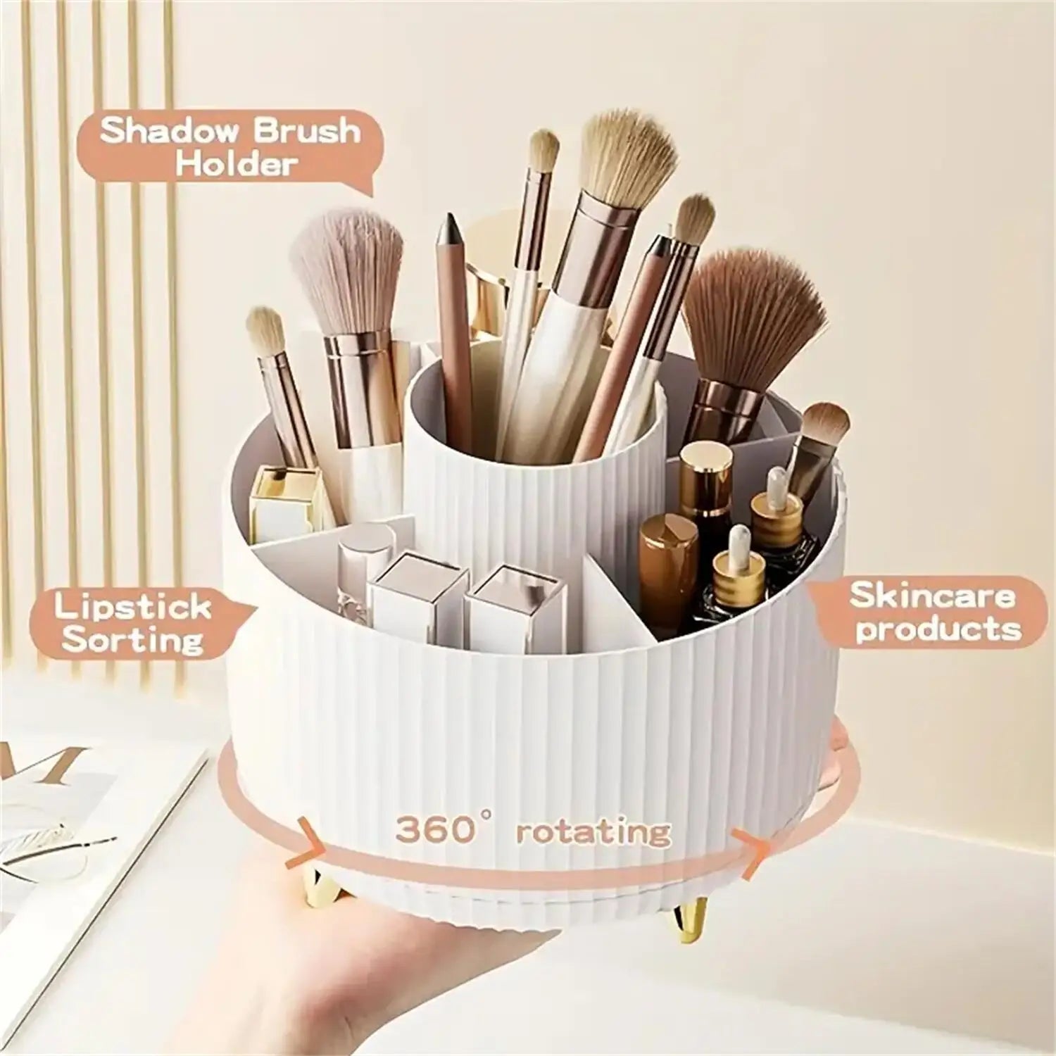 Organisateur de Maquillage Rotatif 360°